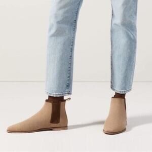 Rothy’s‎ The Merino Square Toe Chelsea Boot in Chestnut Brown Size 10.5